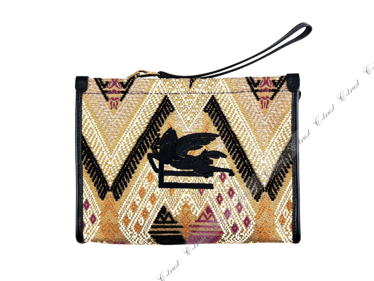 ETRO エトロ バッグ BAG ポーチ UPCYCLED LOVE TROTTER アップサイクル ラブトロッター ストラップ イタリア製 AUTUMN COLOR L897..