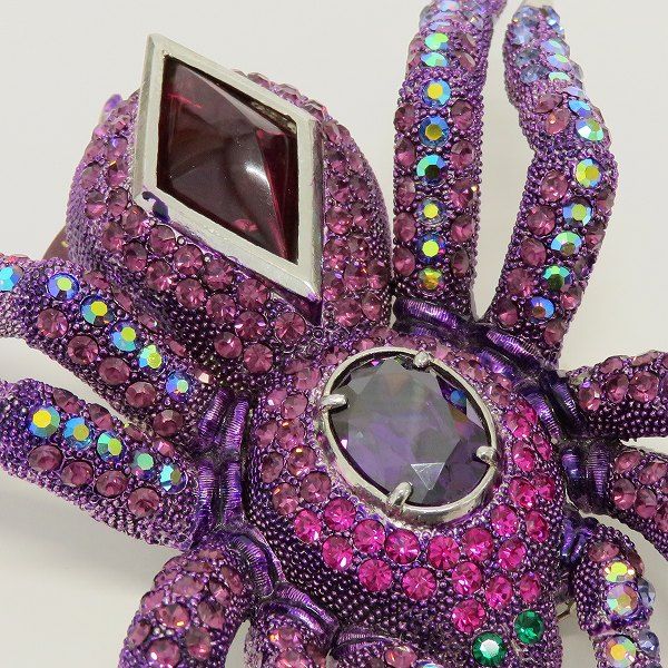 The Vintage Salon スパイダー ブローチ パープル系MIX レディース z964930