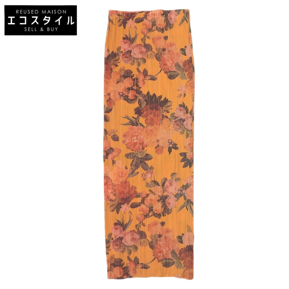美品プリーツ PLEATS PLEASE PP94-JG563 ロングスカート PLEATS PLEASE ISSEY MIYAKE Pleated Long Skirt PP94-JG563 Red
