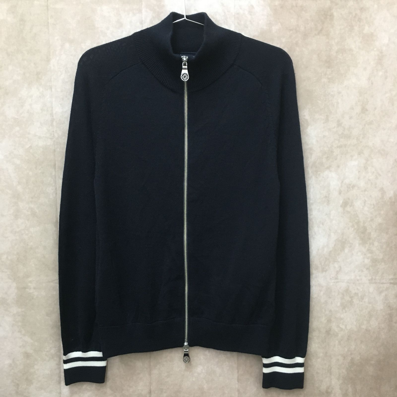 【美品】MUTA MARINE ムータマリン ジップアップカーディガン M MUTA MARINE ムータマリンジップアップ ニットカーディガン M