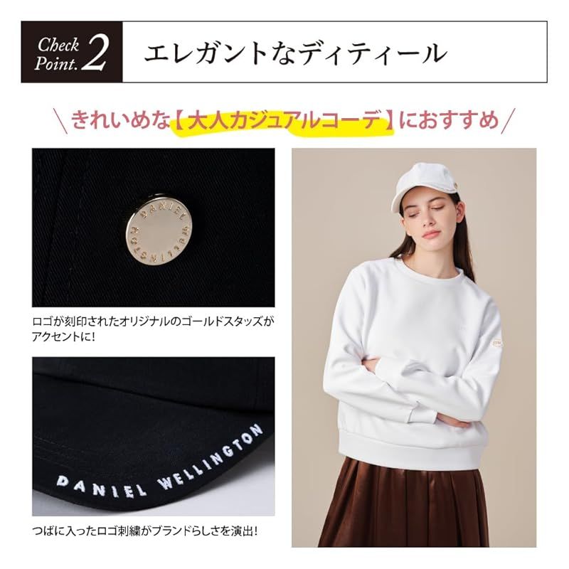 お見逃しなく！ Daniel Wellington ロゴ刺繍 ベースボールキャップ ピンク