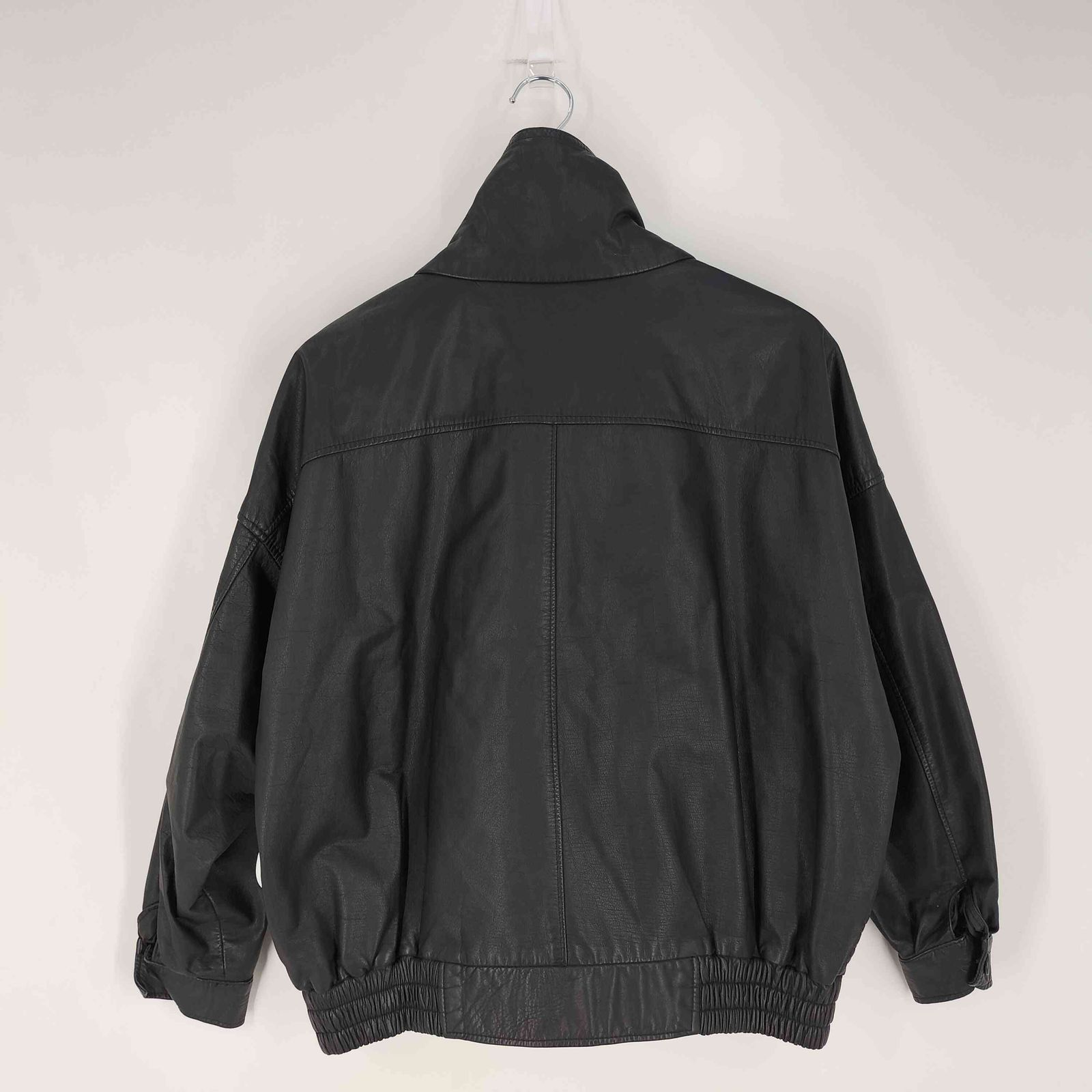 Andy ラムレザー ダブルライダースジャケット ファー襟付き ストレッチ