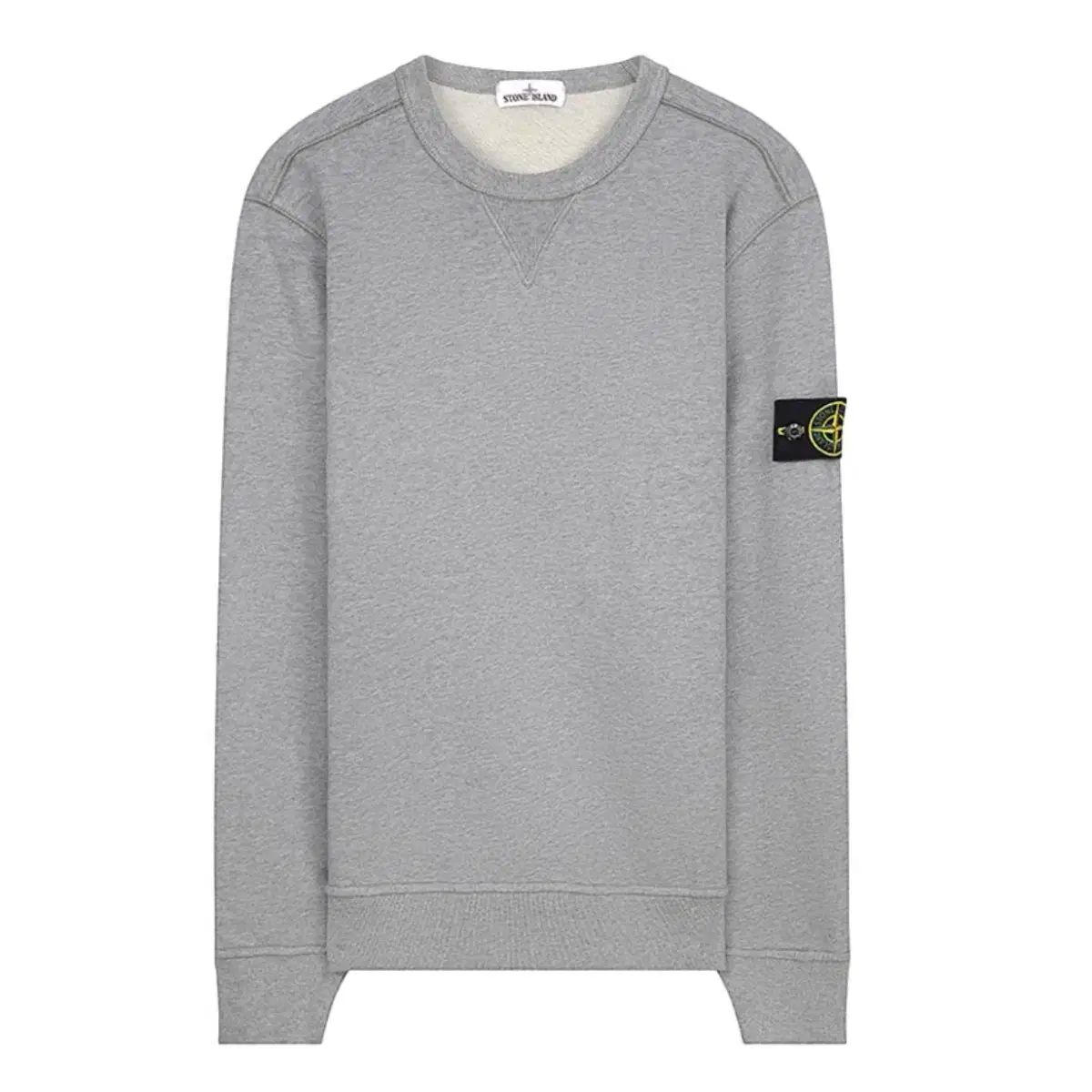【雷市場（ポンジャン）商品韓国直送】 XXL STONE ISLAND(ストーンアイランド) クルーネック コットン パーカー グレー