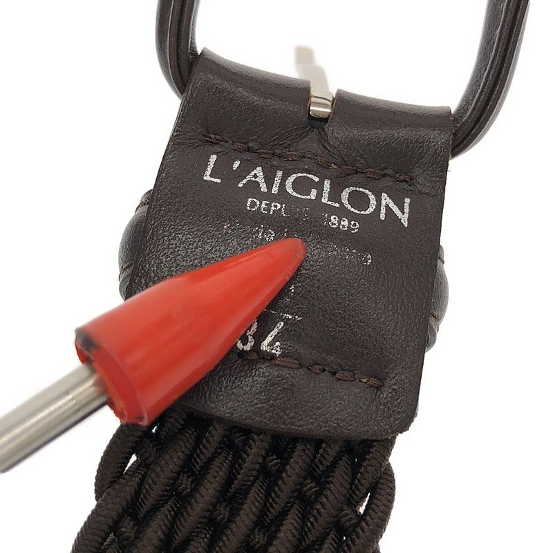 美品】 LAIGLON / レグロン | エラスティック メッシュ ベルト | 85/34