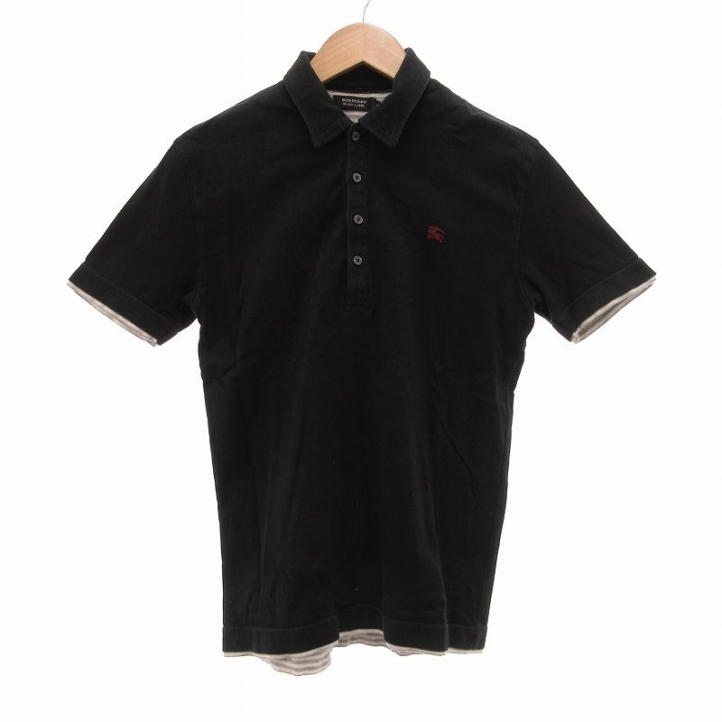 BURBERRY BLACK LABEL バーバリー ブラックレーベルポロシャツ ✨美品/L✨バーバリーブラックレーベル ポロシャツ ノバチェック