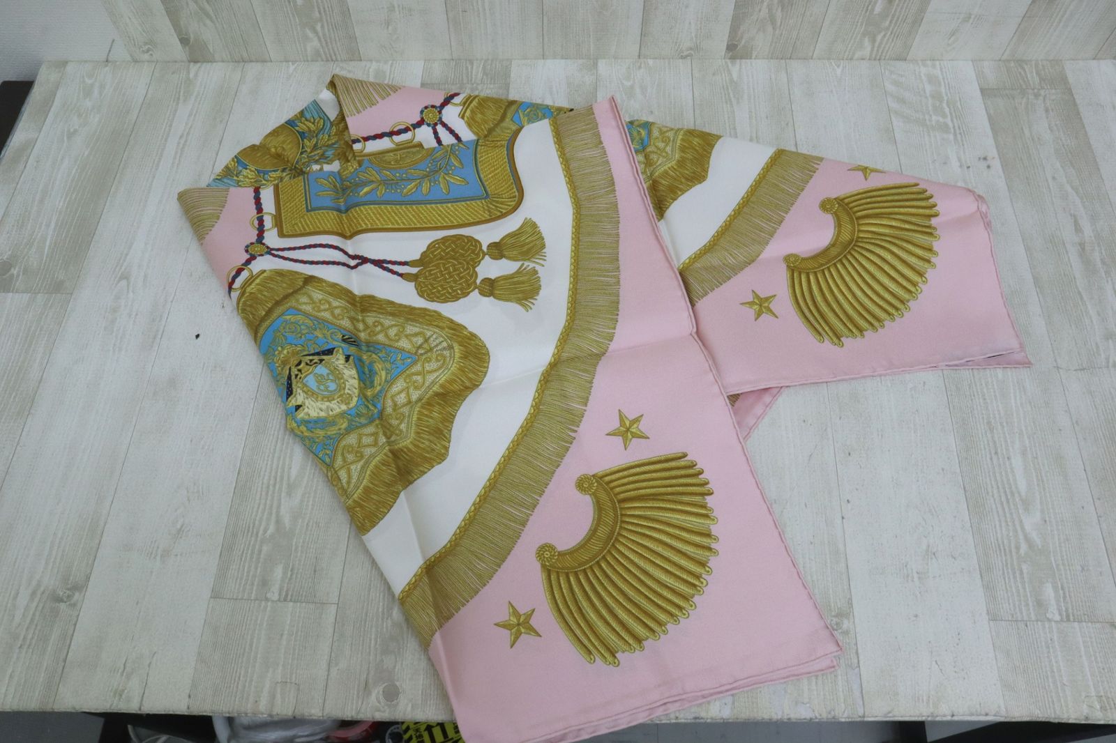 HERMES エルメス カレ90 サーベル飾り袋 POSTE ET CAVALERIE シルク