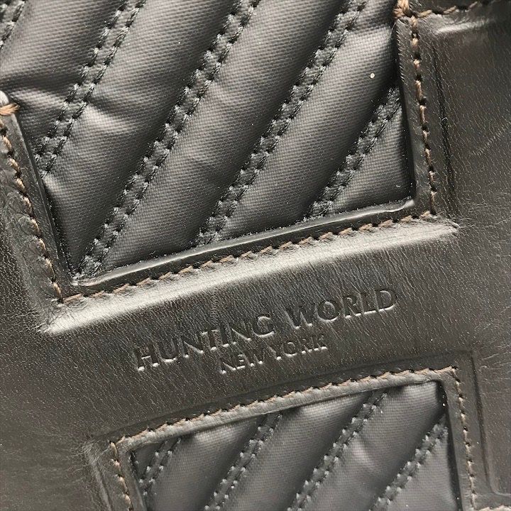 «美品»ハンティングワールド ITALY製 ボストンハンド ショルダー2WAY 美品 HUNTING WORLD ハンティングワールド 2WAY ショルダー ミニ