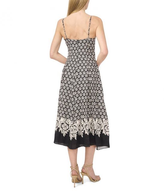 【送料無料】 セセ レディース ワンピース トップス Spaghetti Strap A-line Maxi Dress Rich Black