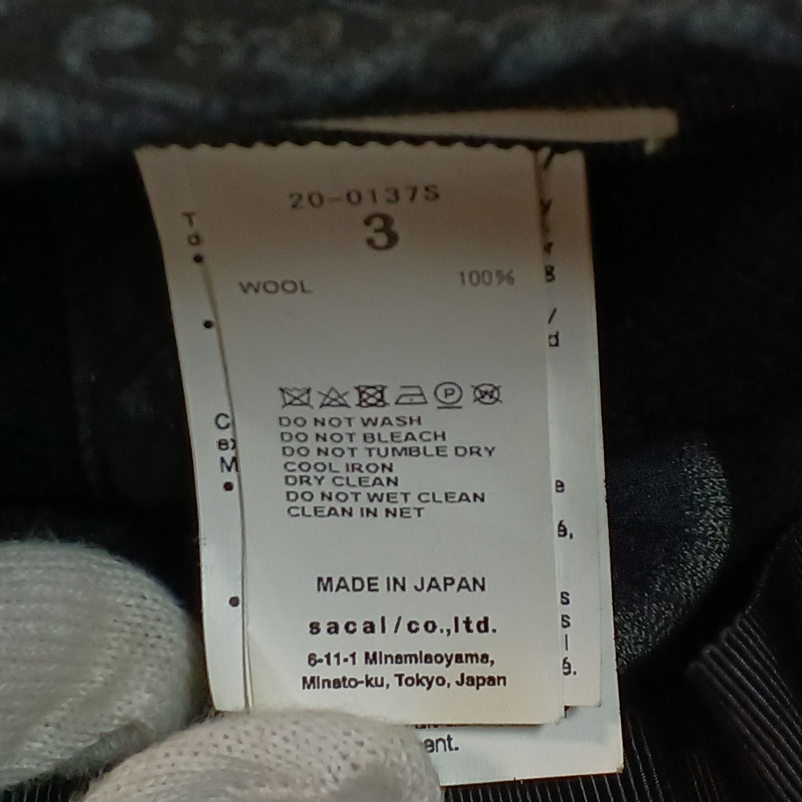 sacai × Dr.Woo バンダナメルトンキャップ Lサイズ ブラック - メルカリ