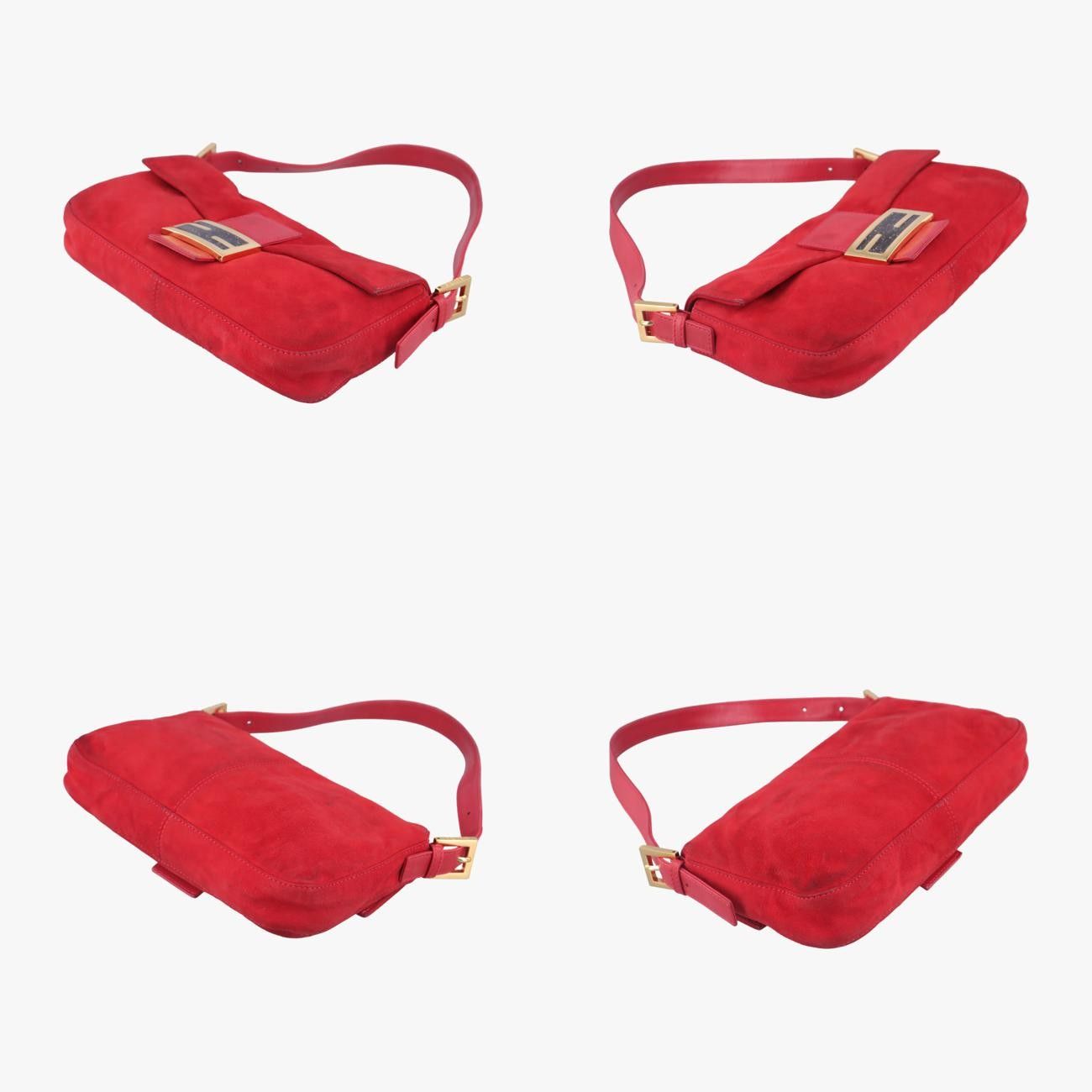 フェンディ FENDI マンマバゲット スエード ハンドバッグ ワン