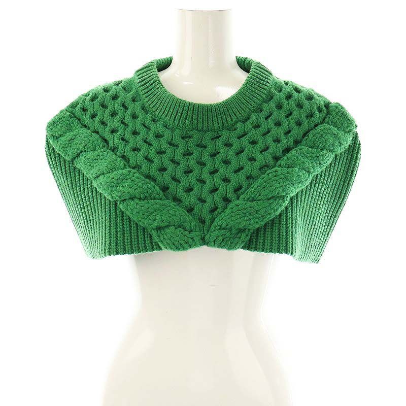 エンフォルド ENFOLD Cable Knit Cape Sweater ケープ ポンチョ