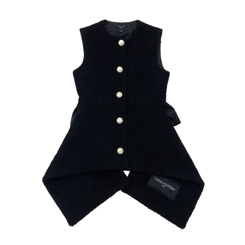 未使用 ルイヴィトン LOUIS VUITTON アウター ベスト ウール パール  