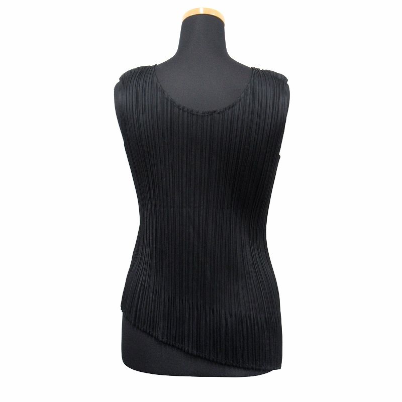 美品　PLEATS PLEASE　プリーツプリーズ　タンクトップ　3 プリーツプリーズPLEATS PLEASE プリーツタンクトップ 青3 (K