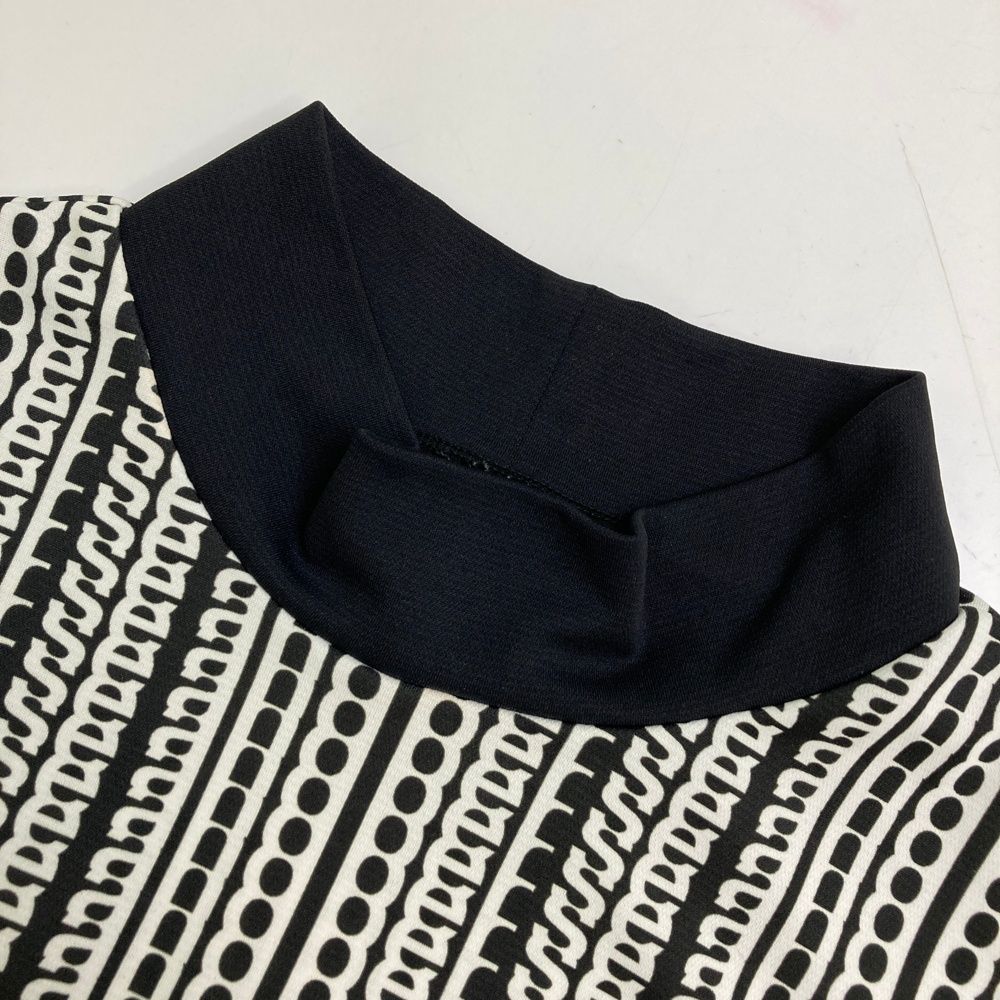 サイズ：L AND PER SE アンパスィ ; 半袖ハイネックTシャツ  ブラック系 [240101501217] ゴルフウェア レディース ストスト サイズ：L AND PER SE アンパスィ ; 半袖ハイネックTシャツ