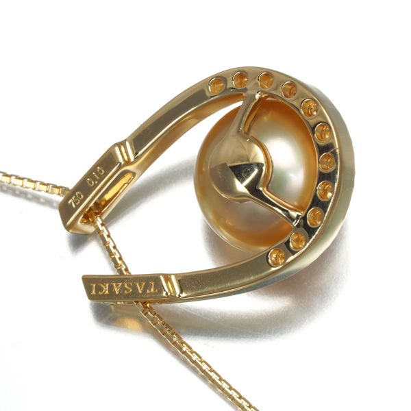 TASAKI タサキ ネックレス パール 真珠 10.8mm ダイヤ