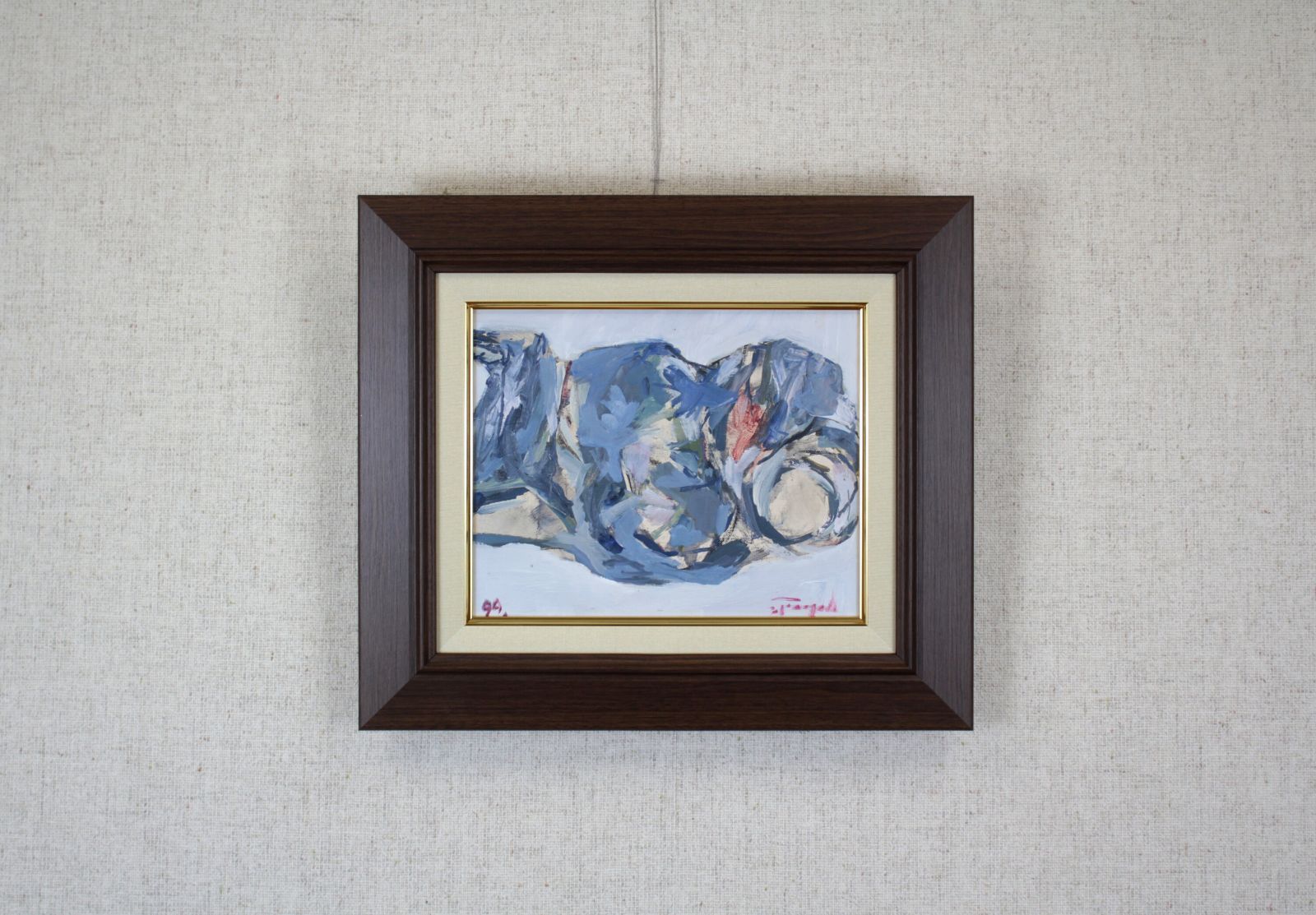 佐々木敏光 「若葉（ナナカマド）」 アクリル画 絵画