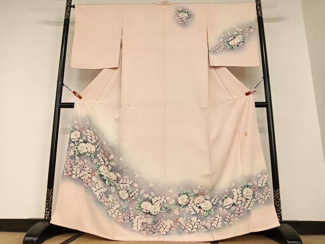 平和屋着物○越後十日町の一流染匠 桐屋・翠山工房 訪問着 絞り 辻が花  