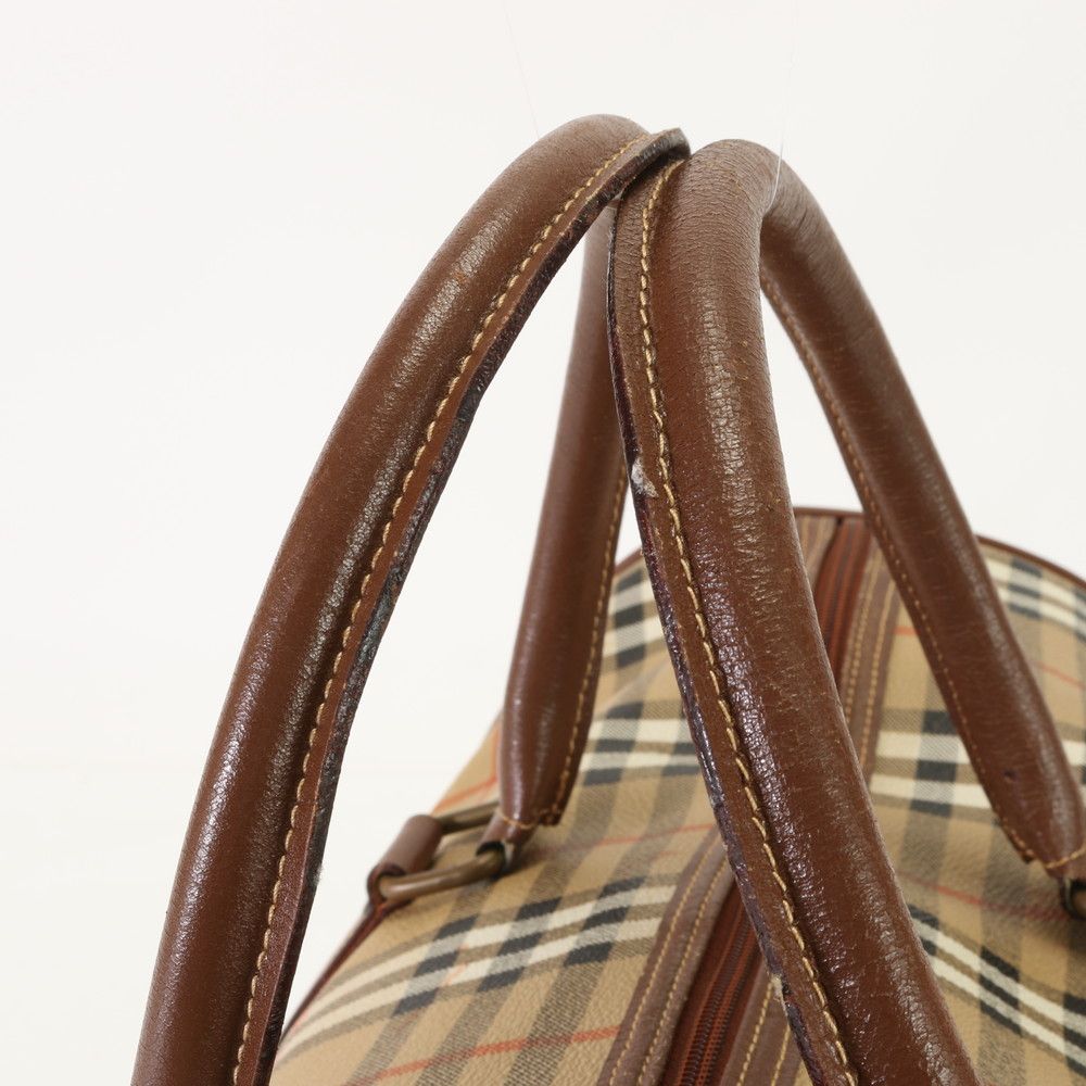 美品 バーバリー ノバ チェック ボストン バッグ 出張 旅行 ブランド  