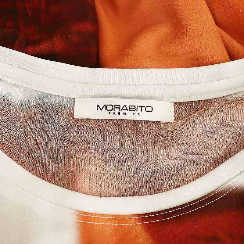 【新品】モラビト　プルミエ　カットソー モラビト MORABITO プルミエ マルチプリントカットソー Tシャツ