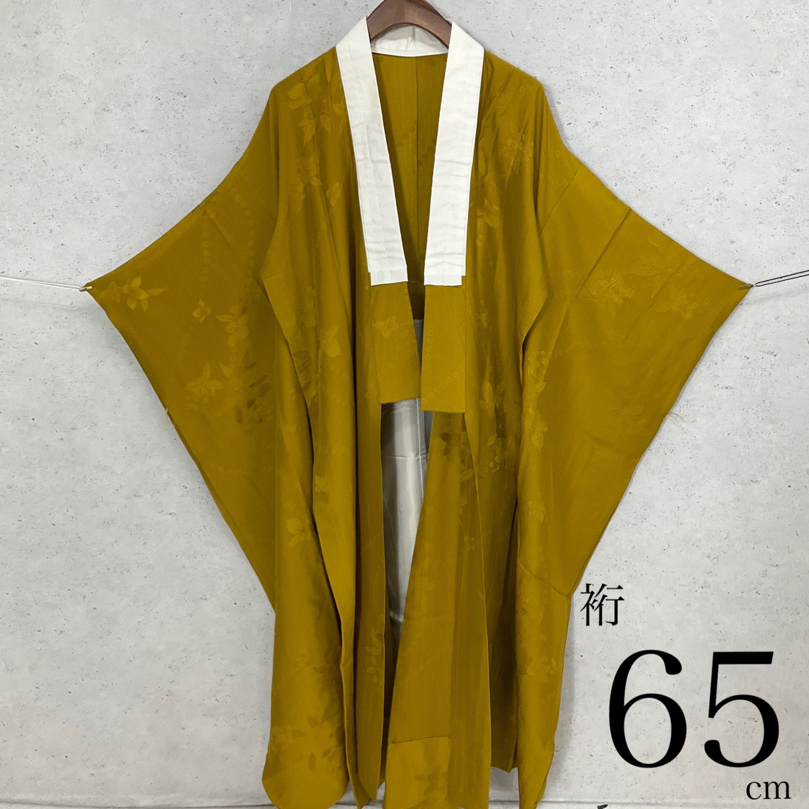 ◆kimono+one◆振袖長襦袢◆単衣◆正絹◆袖無双◆居敷当て付き◆やまと◆新はじく絹のきもの加工◆裄65袖幅33袖丈105◆着物帯振袖袋帯礼装成人式結婚式振袖襦袢◆S1151