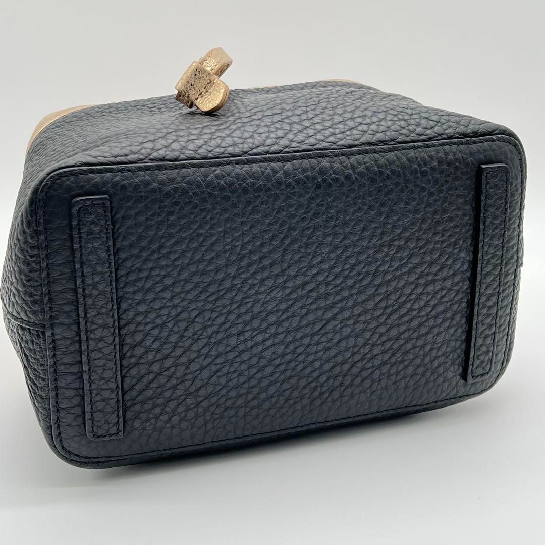 【美品】フルラ ステイシー ハンドバッグ 2way 巾着型 レザー バイカラー 美品】フルラ ステイシー ハンドバッグ 2way 巾着型 レザー バイ