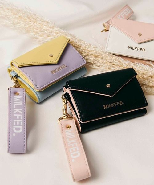 財布 レディース 三つ折り財布 ミルクフェド MILKFED HEART
