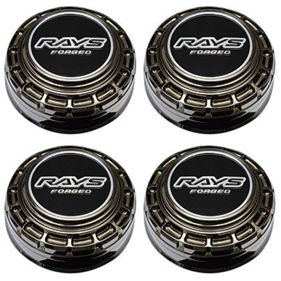 RAYS No.81 VR CAP MODEL-05 BK-Chrome 4個 - 14インチ