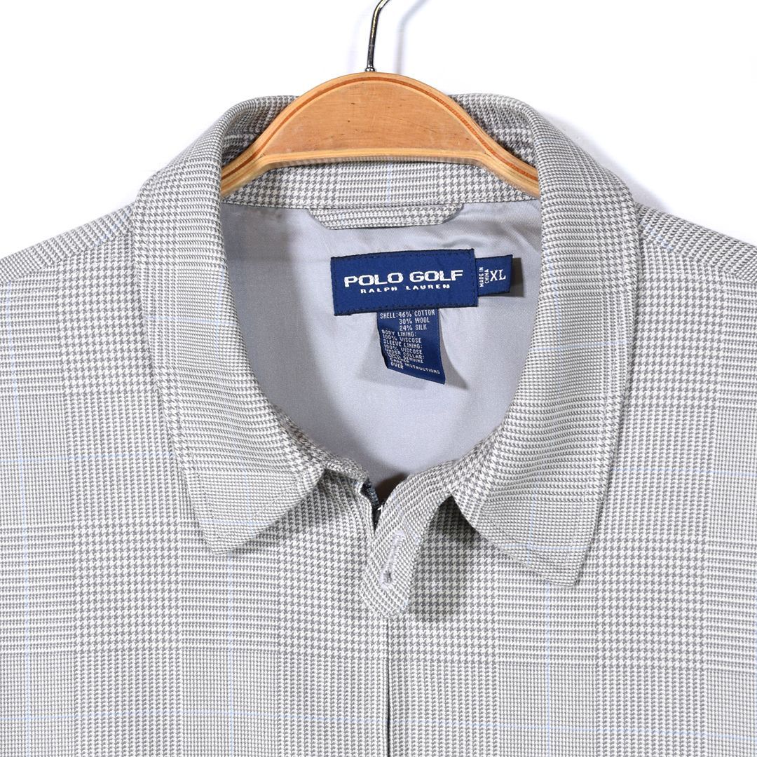 美品 現行 POLO RALPH LAUREN ハリントンジャケット チェック ラルフローレン正規品ハリントンジャケット裏地チェックグリーン美品