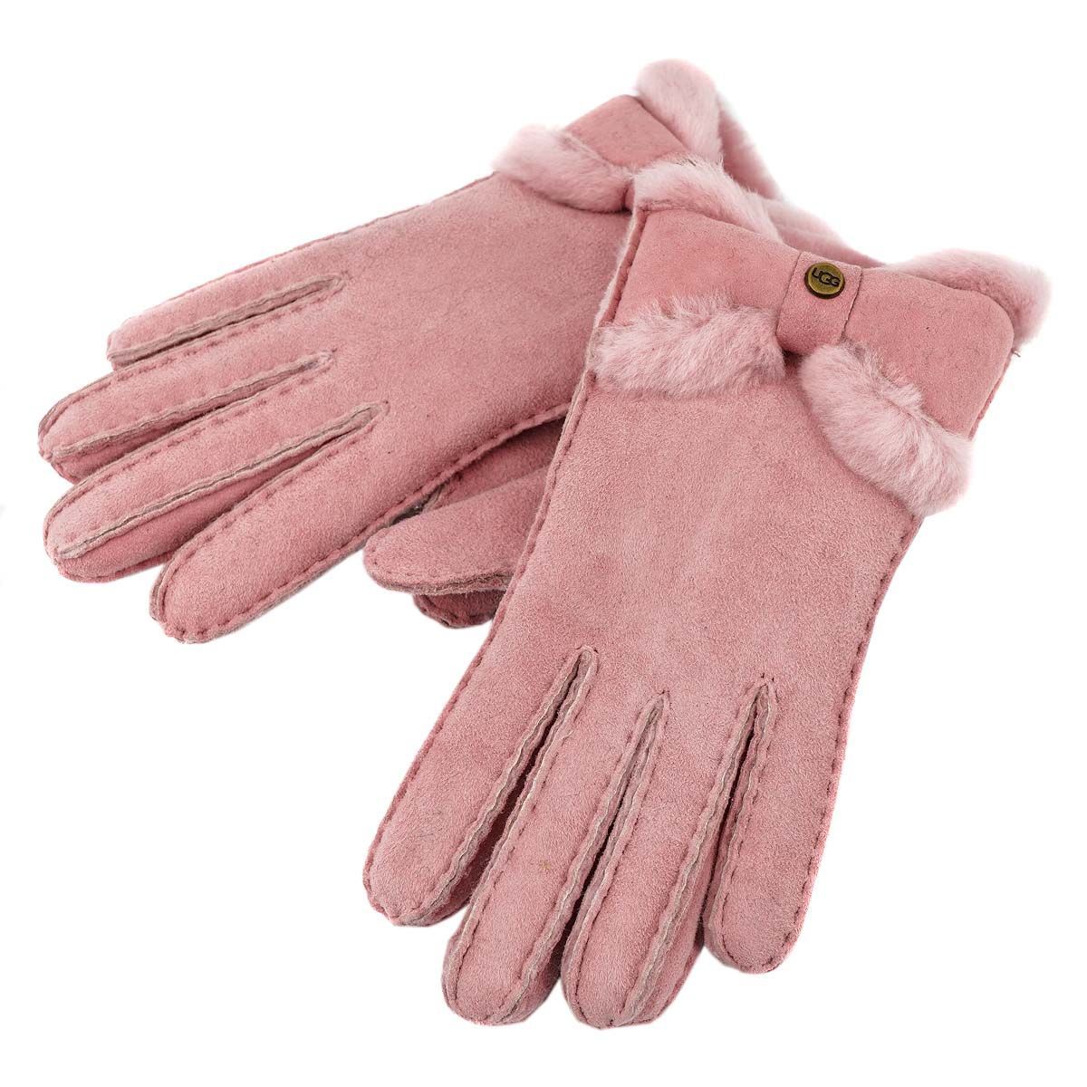 UGG アグ 【訳あり】 18696 W SHEEPSKIN TURNED BOW GLOVE レディース