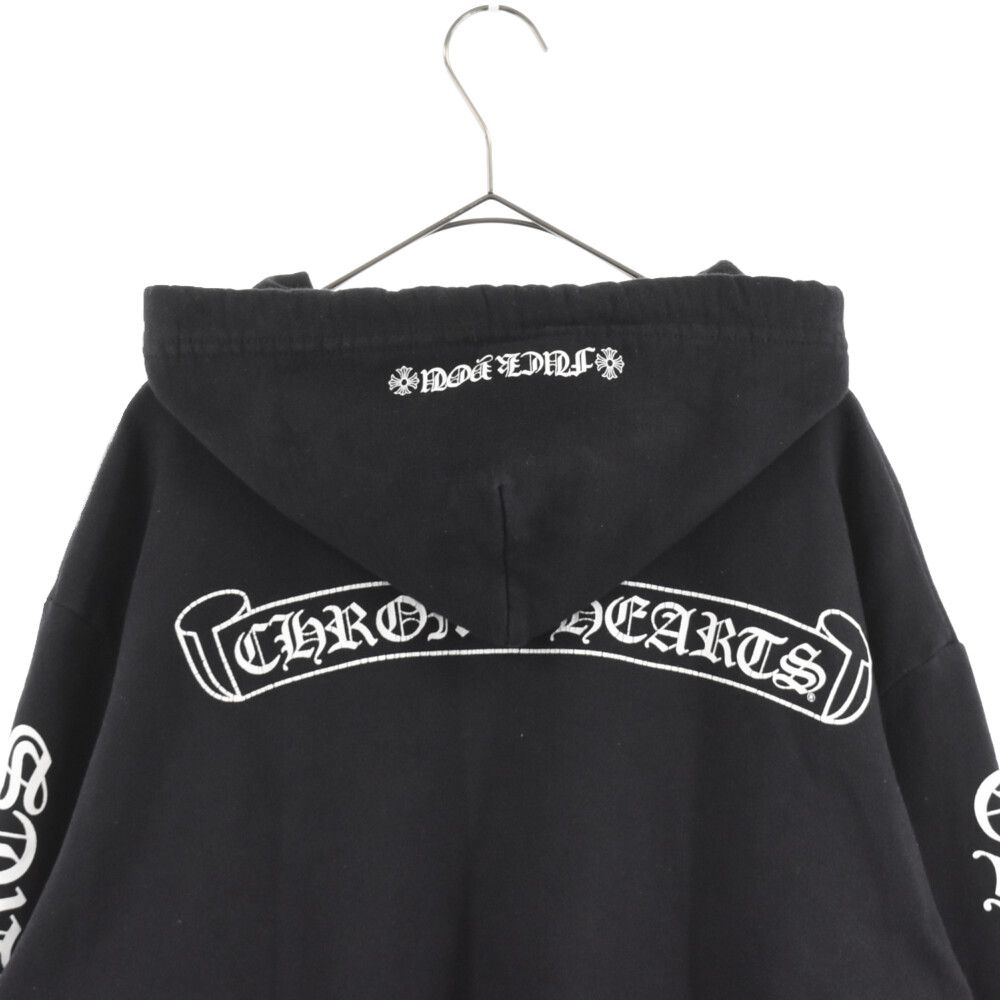 送料込♪【CHROME HEARTS】スクロール プルオーバー パーカー CHROME HEARTS プルオーバーパーカー スクロールラベルマルチ