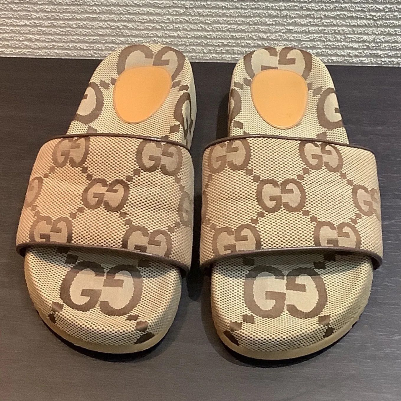 GUCCI グッチ ジャンボGG サンダル グッチ GUCCI ジャンボGG サンダル ベージュ 624695 9/28cm メンズ