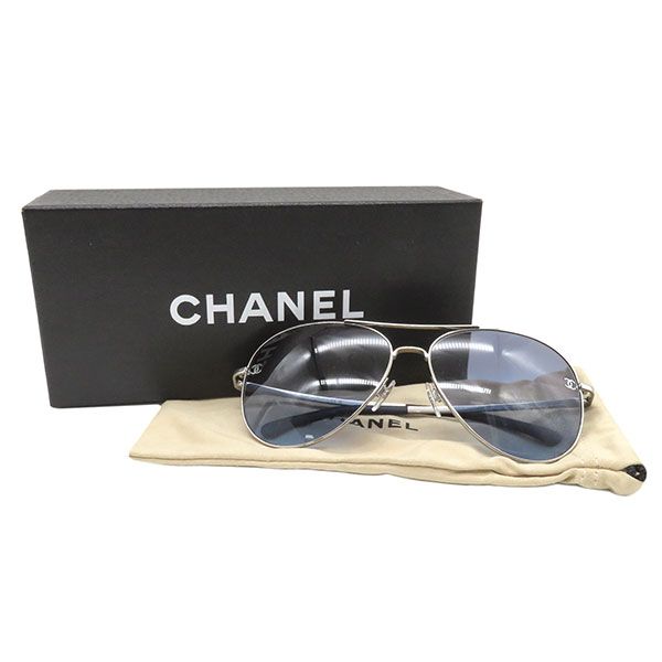 シャネル サングラス ティアドロップ 59□14 4189 鑑定済み ブランド