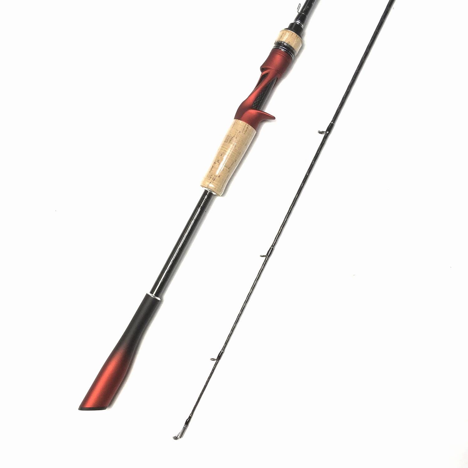 カーボンモノコック ハンドル 7フィート ベイトロッド 2ピース (M) 7ft 