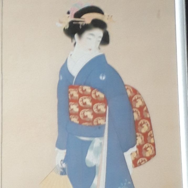 振り袖（美人画・A2サイズ）