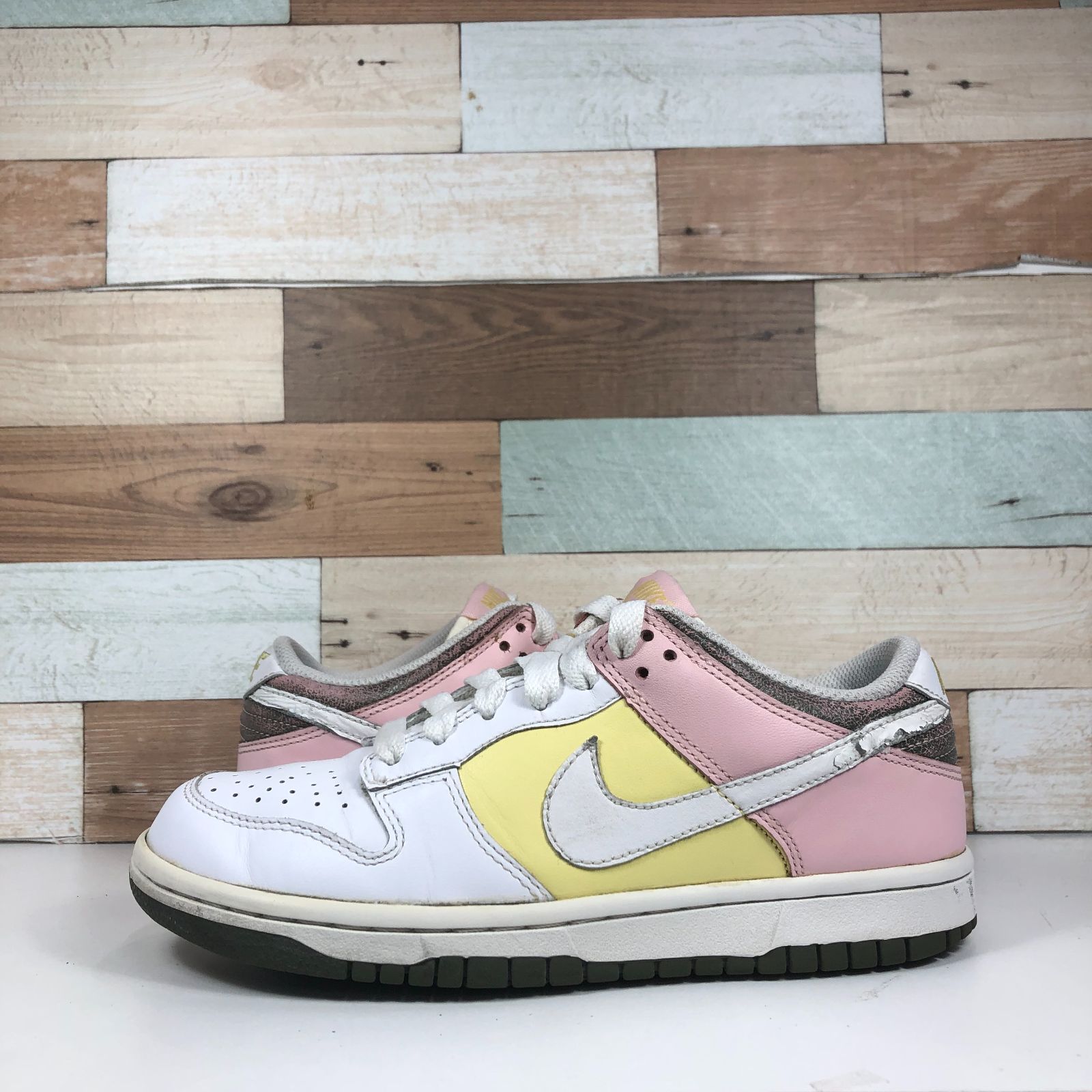 NIKE DUNK LOW ダンク ロー カット ホワイト ピンク 白 レディース 