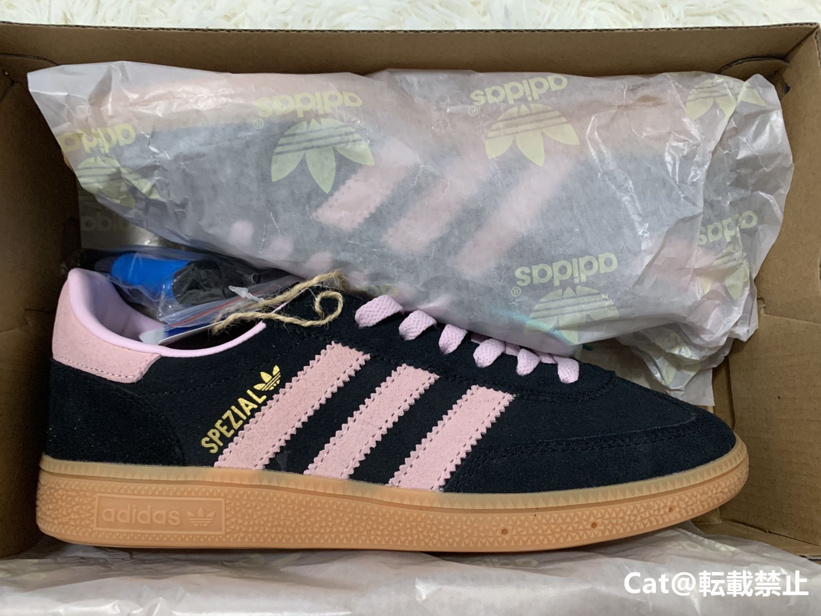 新品.adidas ハンドボール スペツィアル Handball Spezial レディース スニーカー Core Black/Clear Pink/Gum