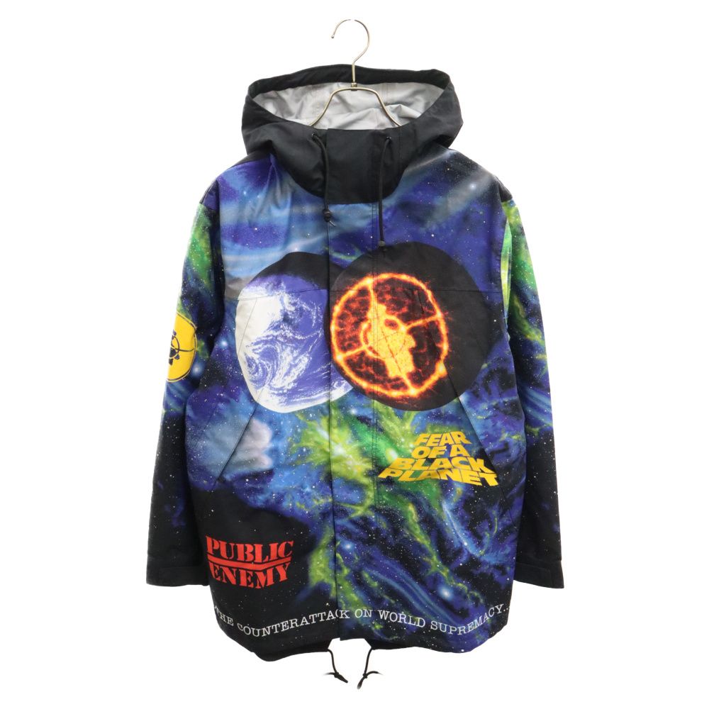 SUPREME (シュプリーム) 18SS PUBLIC ENEMY Mountain Jacket パブリックエネミー 宇宙柄 マウンテンジャケット  ナイロンパーカー マルチ