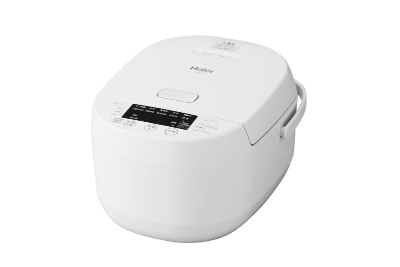 ハイアール Haier JJ-M56B W ホワイト 5.5合炊きマイコンジャー炊飯器 内ぶた 調圧弁 と側面 底面 ふたの3方向のヒーターで甘みを引き出す あつ旨炊き 低温調理 ツイン温度センサ