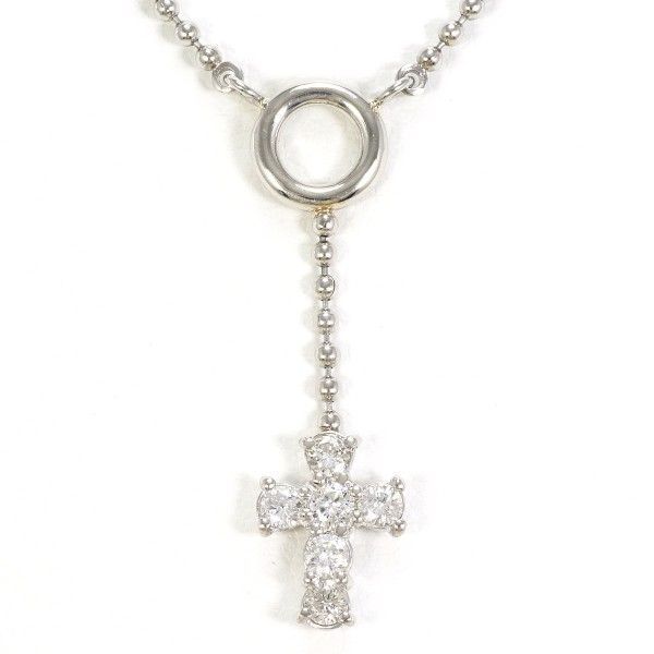 PT850 ネックレス necklace ダイヤ 0.20 総重量約4.2g 約40cm