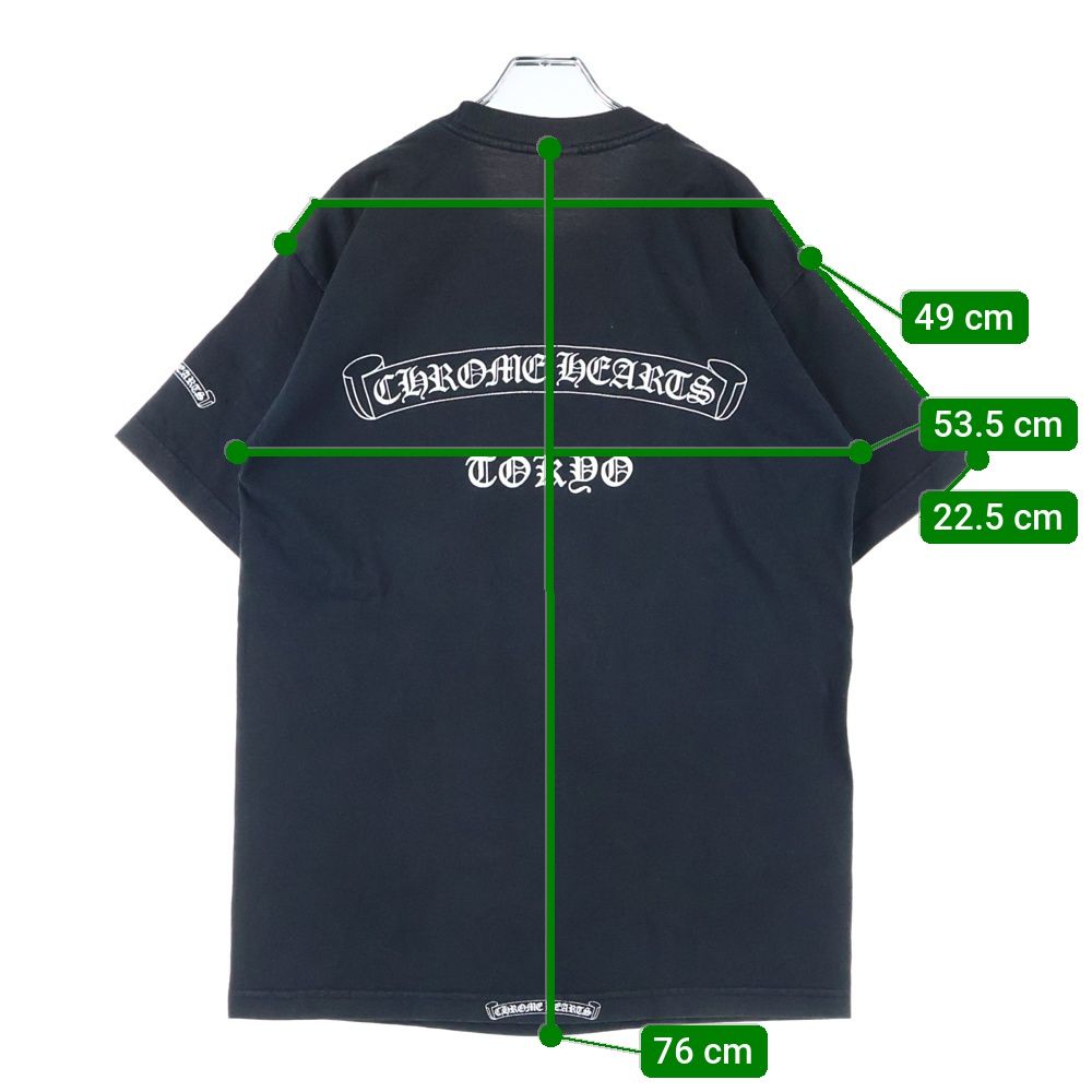 クロムハーツ/スクロールラベルバックプリントTOKYO Tシャツ 東京限定 CHROME HEARTS (クロムハーツ) OLD TOKYO 東京限定 バックスクロール