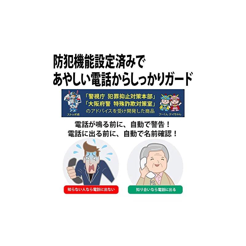 シャープ 電話機 コードレス 子機2台付き 振り込め詐欺対策機能搭載 JD-AT95CW 0 WWW_KANDAIZUMI_COM