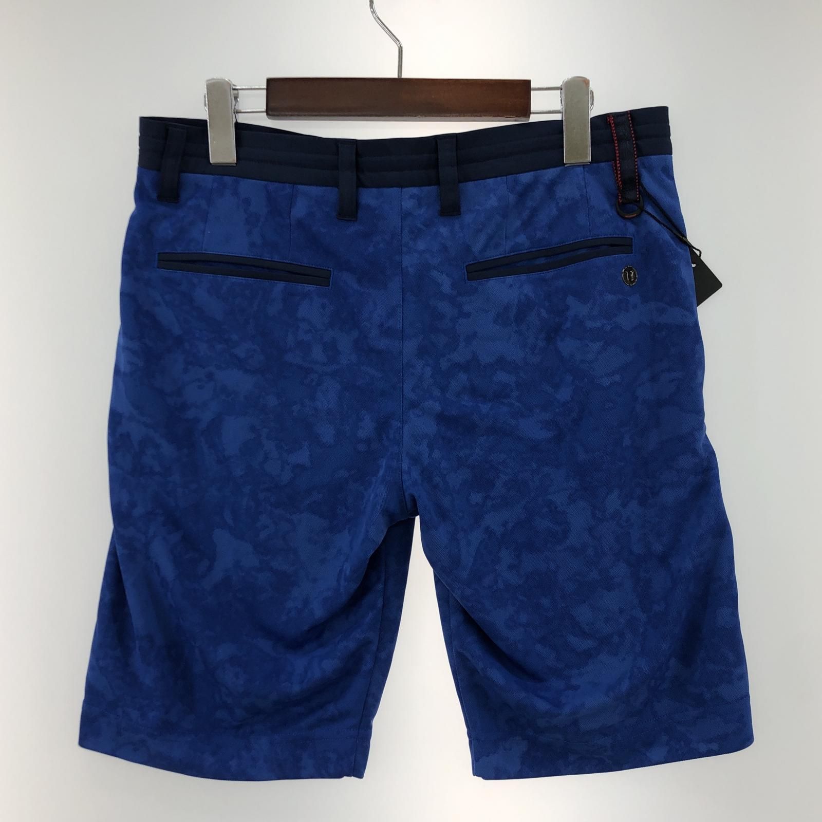 新品タグ付きBRIEFING マーブル模様 ショートパンツ BRIEFING ブリーフィング マーブル柄ショートパンツ sizeM/ブルー