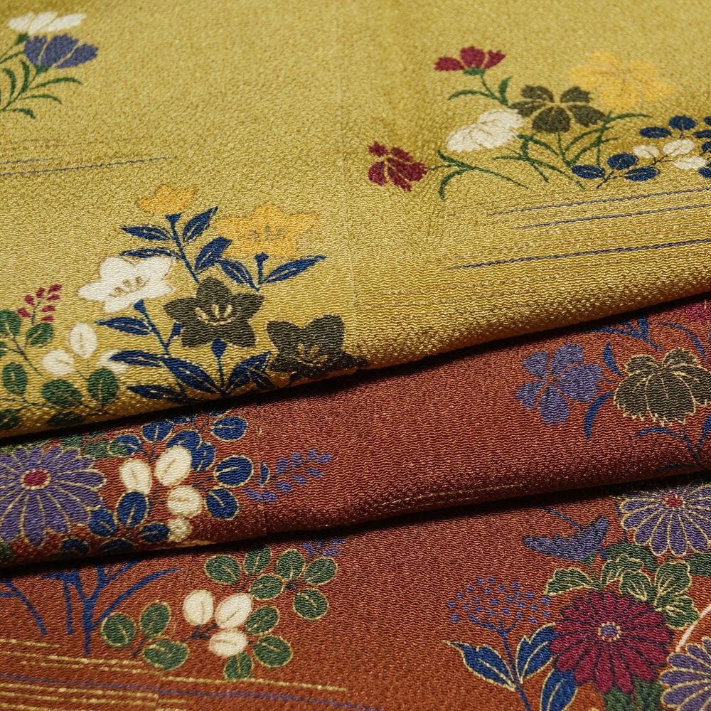 着物セット 花井幸子 訪問着・袋帯 2点 セット 比翼衿・比翼付き 雲取  