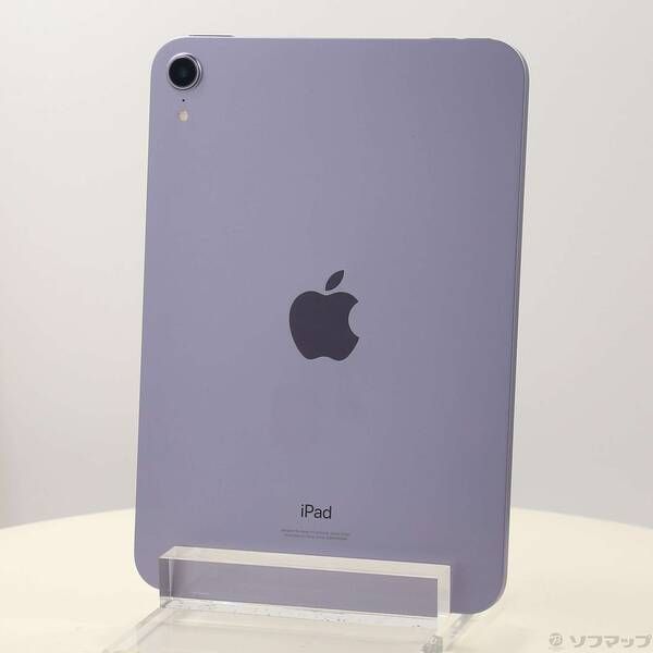【本物保証，セール】 〔中古品〕 iPad mini 第6世代 64GB パープル 3J366J／A Wi-Fi【258】 iPad本体