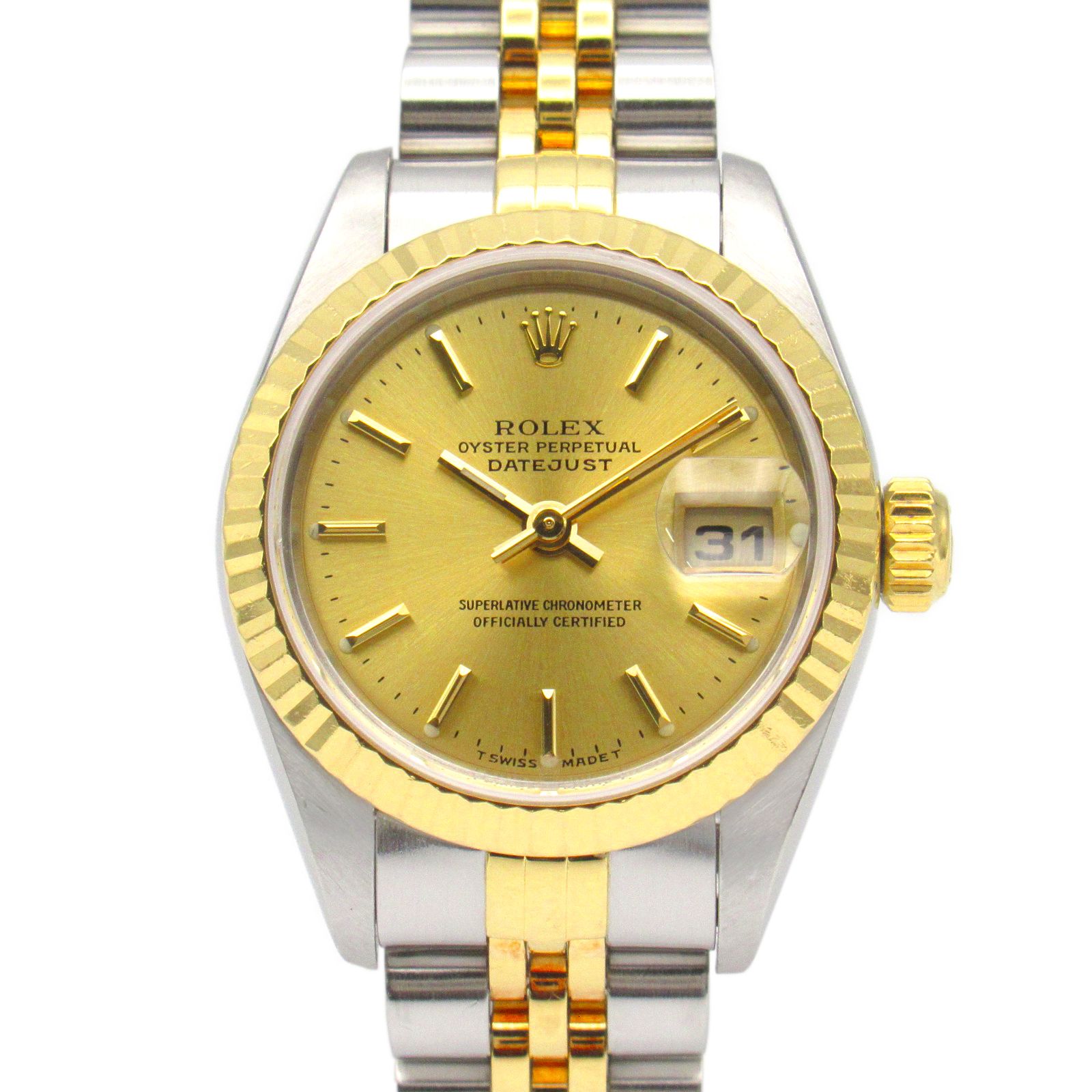 ロレックス ROLEX 腕時計 デイトジャスト X番 79173 CH/BA K18（イエローゴールド） ステンレススチール デイトジャスト X番 レディース Used A