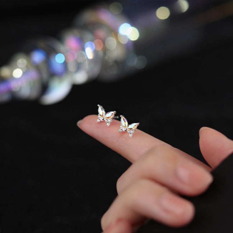 美しいです❣️フローライトバタフライ✨蝶 シルバースタンド付き 楽天市場】スワロフスキー Swarovski バタフライ シルバー