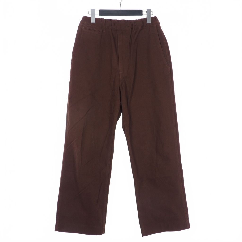 ミスターハリウッド N.HOOLYWOOD 21AW イージー ワイドパンツ コットン 36 茶 ブラウン 9212-CP02-013