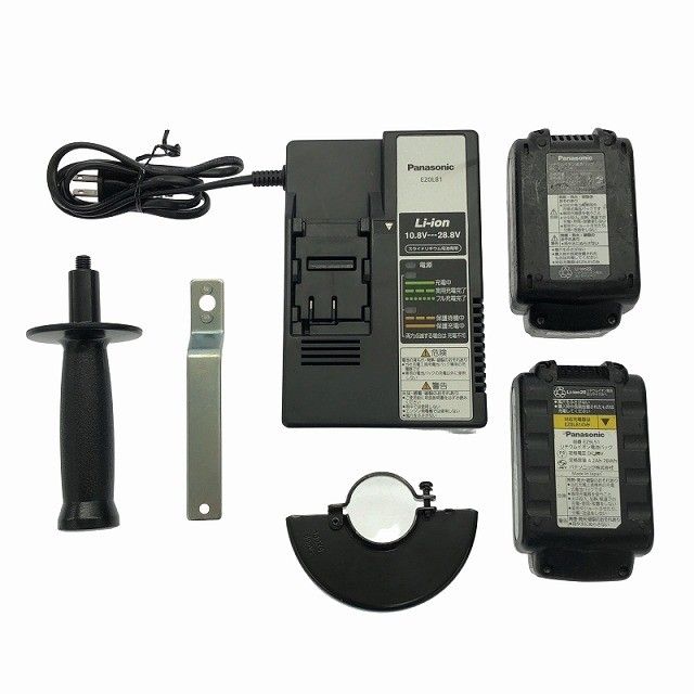品 Panasonic パナソニック 14.4V 18V 100mm 充電ディスクグラインダー EZ46A1 バッテリー2個 4.2Ah 5.0Ah 充電器 ケース HRDEVELOPMENT_JP