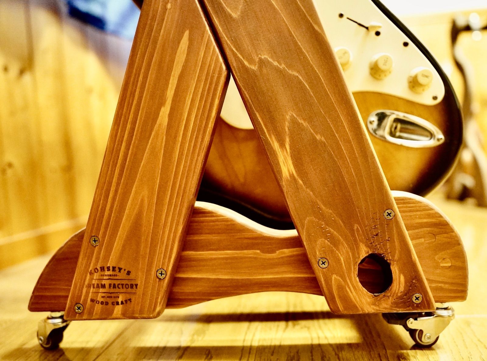 オイルステイン仕上げ ５本掛け