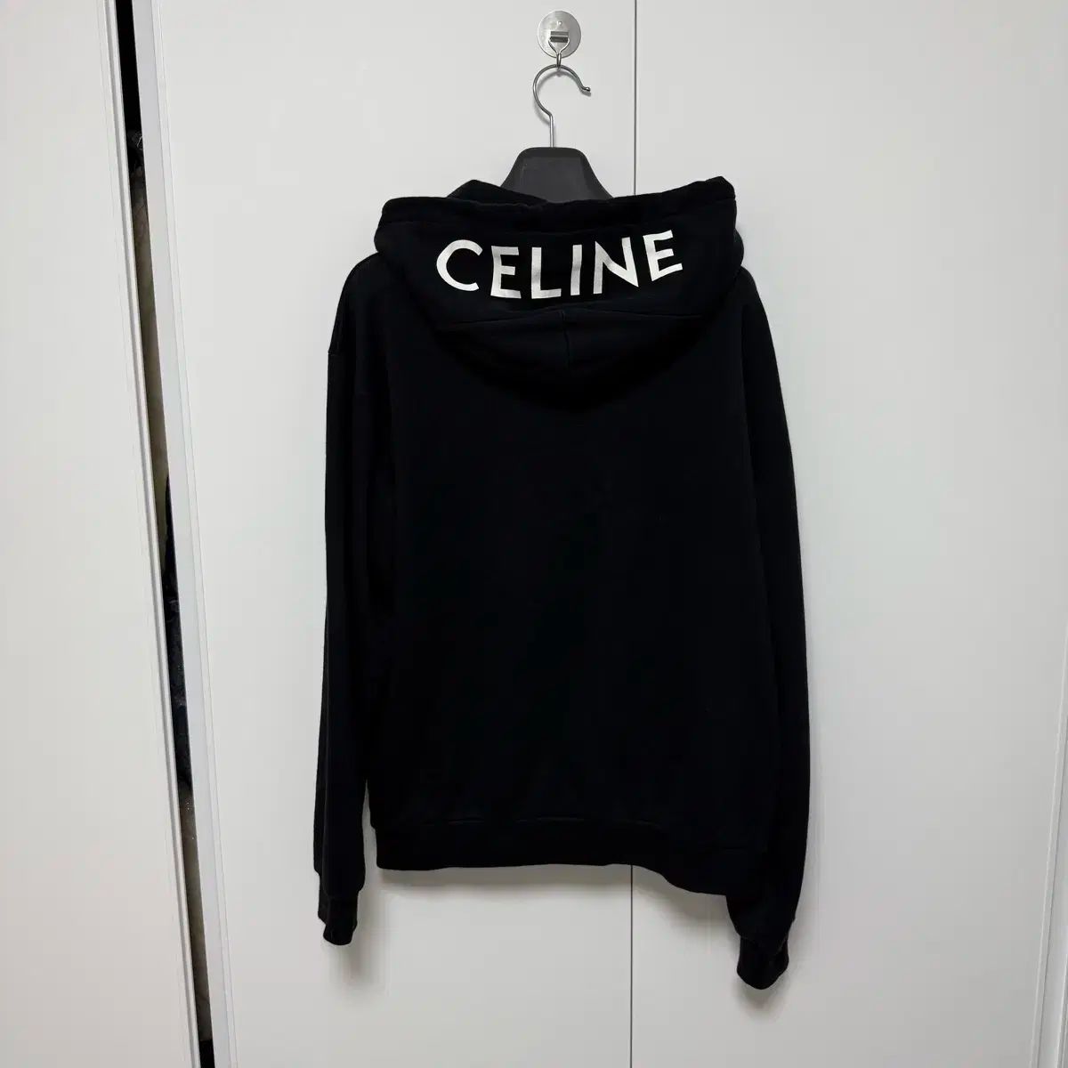 celine セリーヌ ジップパーカー フードロゴ Lサイズ